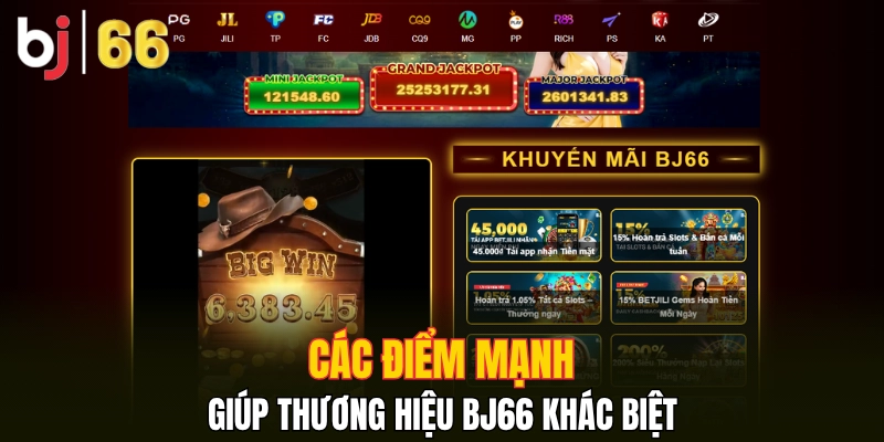 Các điểm mạnh giúp thương hiệu Bj66 khác biệt